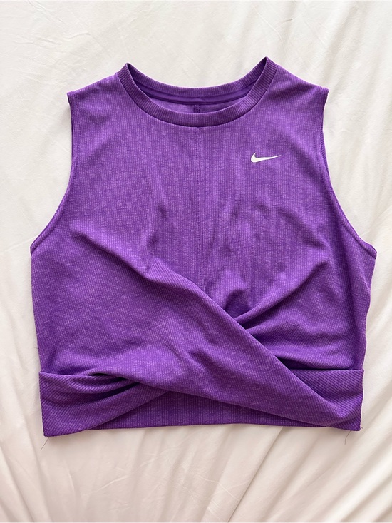 Nike Tops - Nike Purple Twist-Hem Ribbed Tank Top